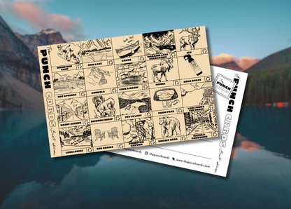 ROCKIES LOVER — The Banff Punchcard by The Punchcards THE PUNCHCARDS