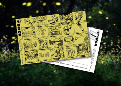 The FIREFLIES edition — The Banff Punchcard by The Punchcards THE PUNCHCARDS