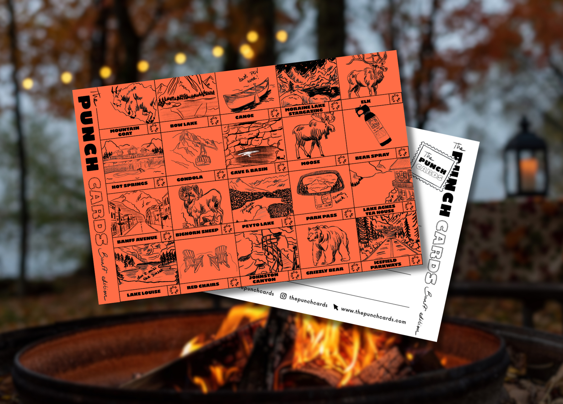The CAMPFIRE edition — The Banff Punchcard by The Punchcards THE PUNCHCARDS